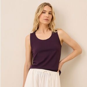 PACT. Women's Berry Jam Luxe Stretch Jersey Tank S